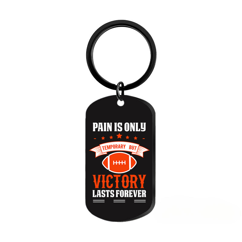 Wholesale Rugby Sports Metal Keychains